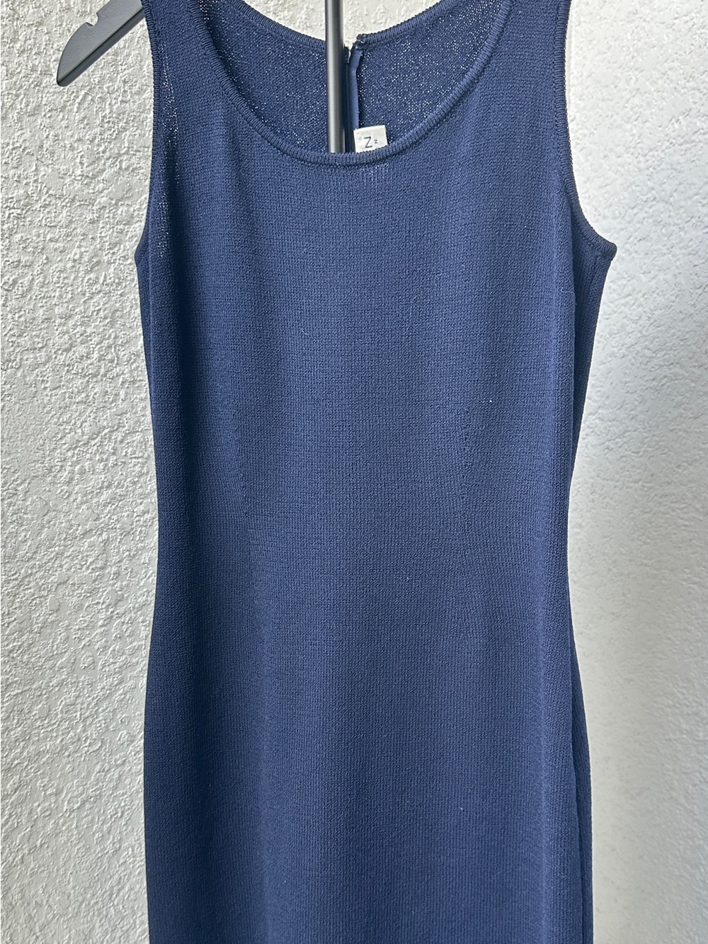 St. John Collection Dark Navy Sleeveless Knit Dress USA Size Small